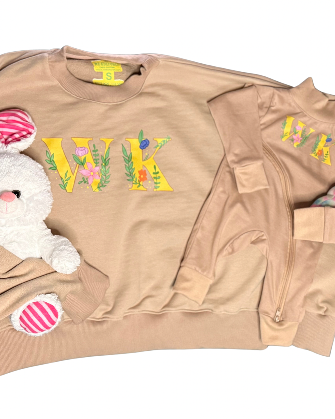 Cropped & Cozy Floral Crewneck