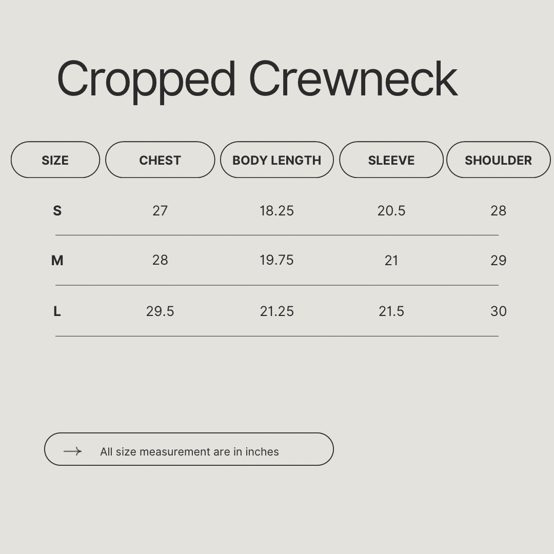 Cropped & Cozy Floral Crewneck